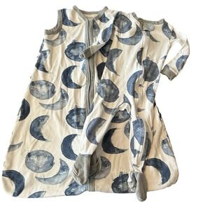 Burt's Bees Baby Pajama Set Size 12 Months Blue Moon Sleepsack and Pajamas